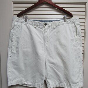 Tommy Bahama White Shorts Mens 42 Pima Cotton Modal Casual Flat Front